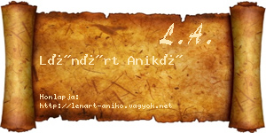 Lénárt Anikó névjegykártya